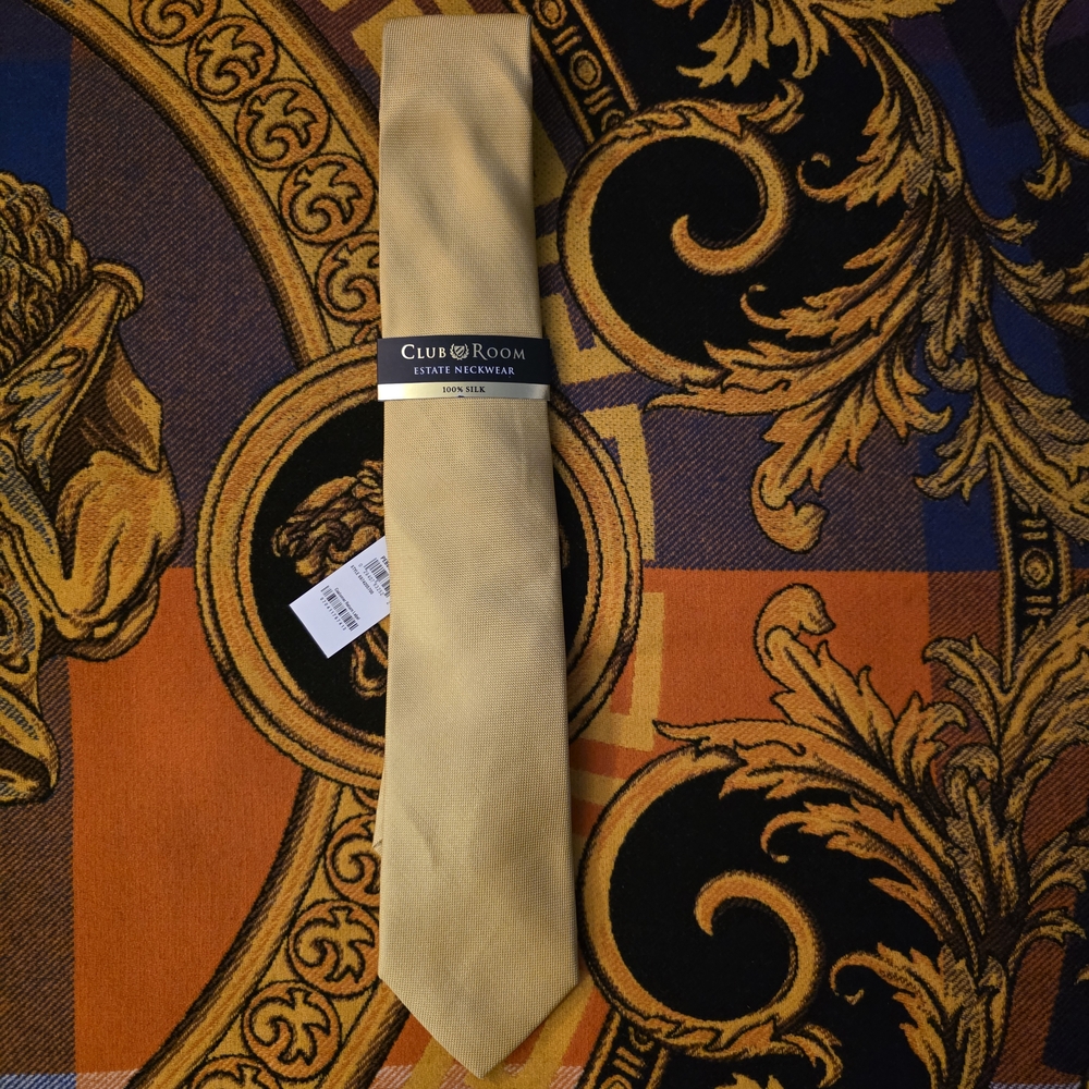 Club Room Men's Yellow Tie
